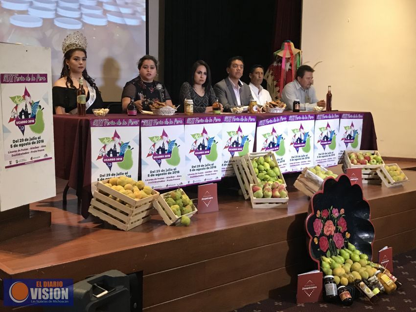 Invita Zinapécuaro a la XLII Feria de la Pera en Ucareo 