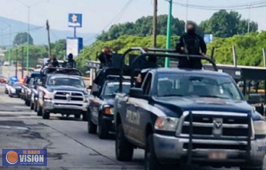 Intensifica Policía Michoacán despliegue operativo en Uruapan