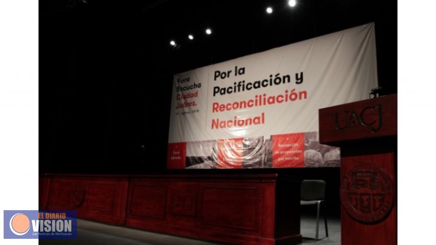 Inician foros por la paz; Comienzan en Ciudad Juárez 