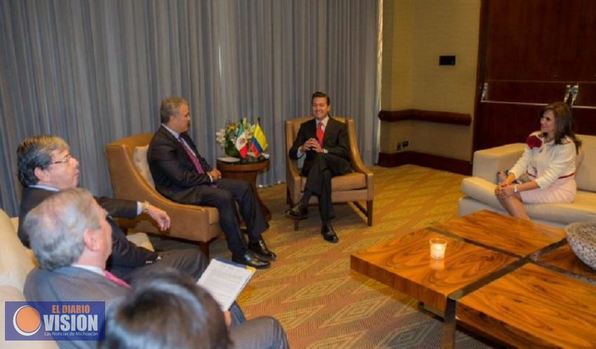 EPN se reúne con presidente electo de Colombia