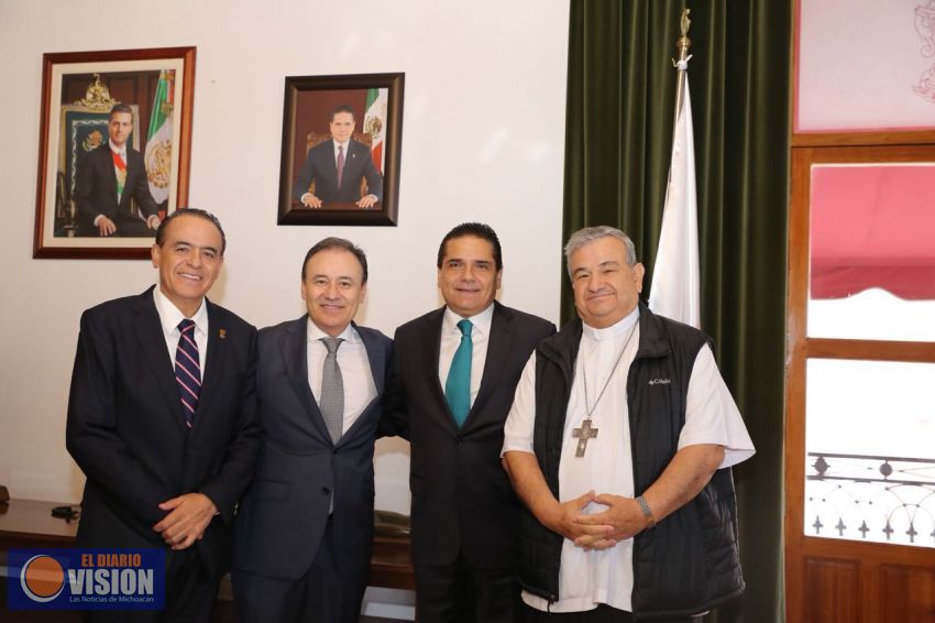 Dialoga Gobernador con Alfonso Durazo sobre foros de pacificación 