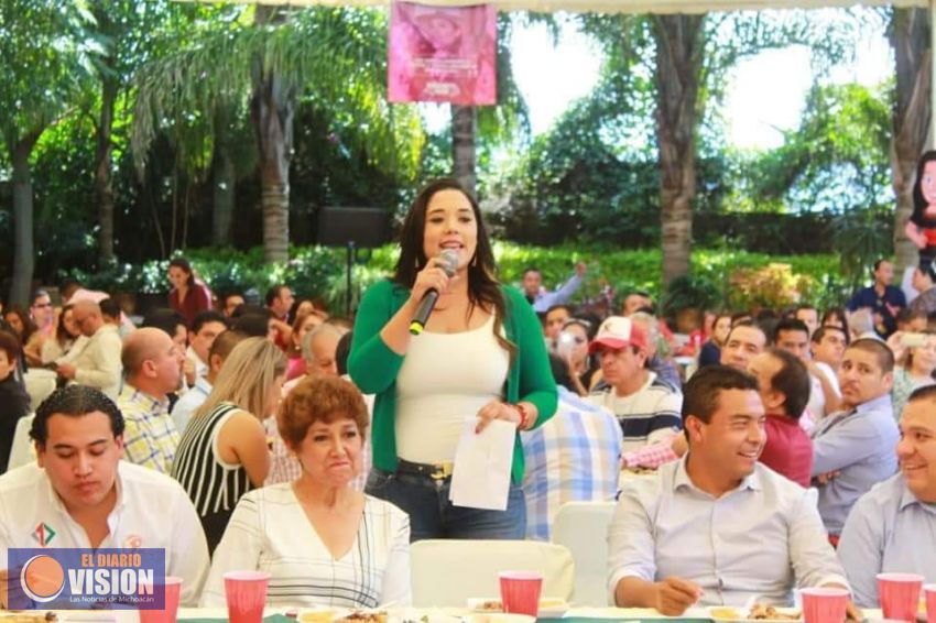 Respalda Arturo Zamora liderazgo de Xóchitl Ruiz en CNOP Michoacán