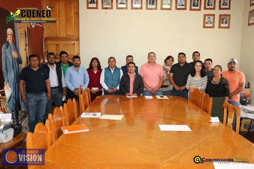 Inician trabajos de entrega-recepción en el municipio de Coeneo 