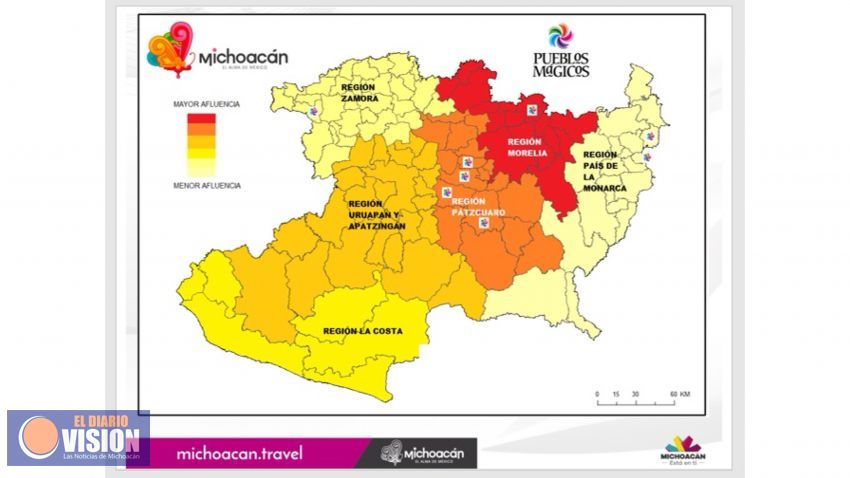 Crece en Michoacán turismo de Verano en un 5.1%: Sectur