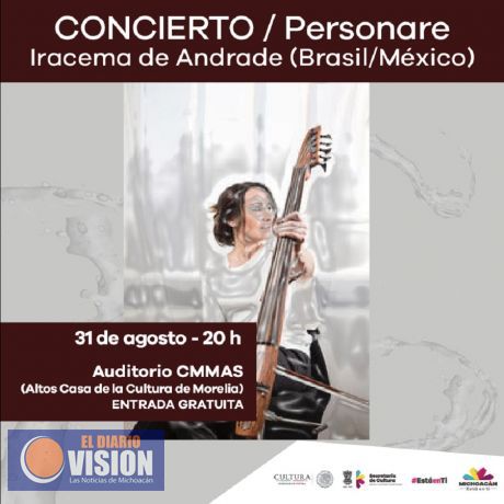 Regresa a Morelia la violonchelista brasileña Iracema de Andrade