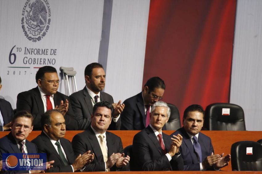 Asiste Gobernador a 6º Informe de Gobierno del Presidente Peña Nieto