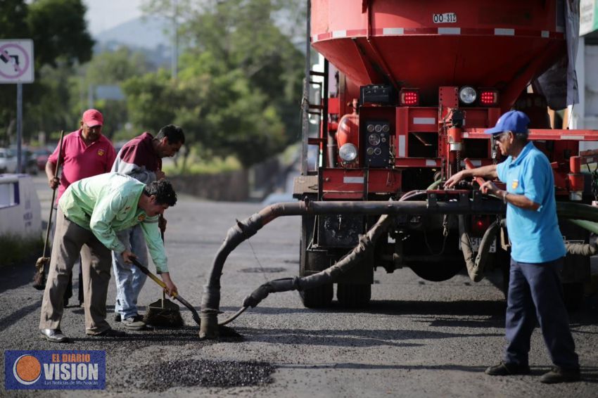 Al 50% vialidades repavimentadas en Morelia 