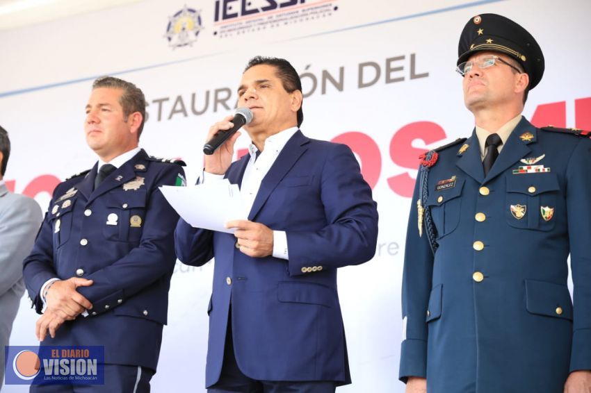 Anuncia Gobernador aportación de iniciativa privada para fortalecer Policía Michoacán
