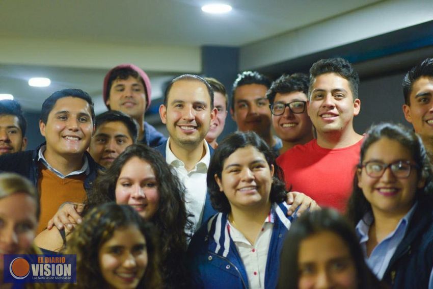 Convoca Marko Cortés a jóvenes panistas a defender los avances democráticos 