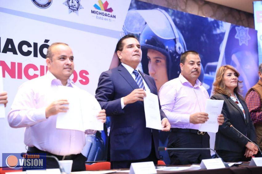 Acuerdan Estado y Municipios plena coordinación para fortalecer seguridad pública en Michoacán