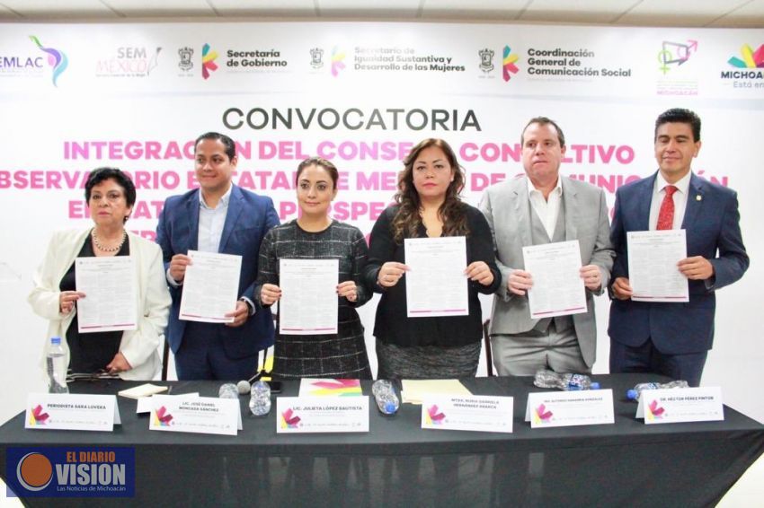 Michoacán, primero en México con Observatorio Estatal de Medios