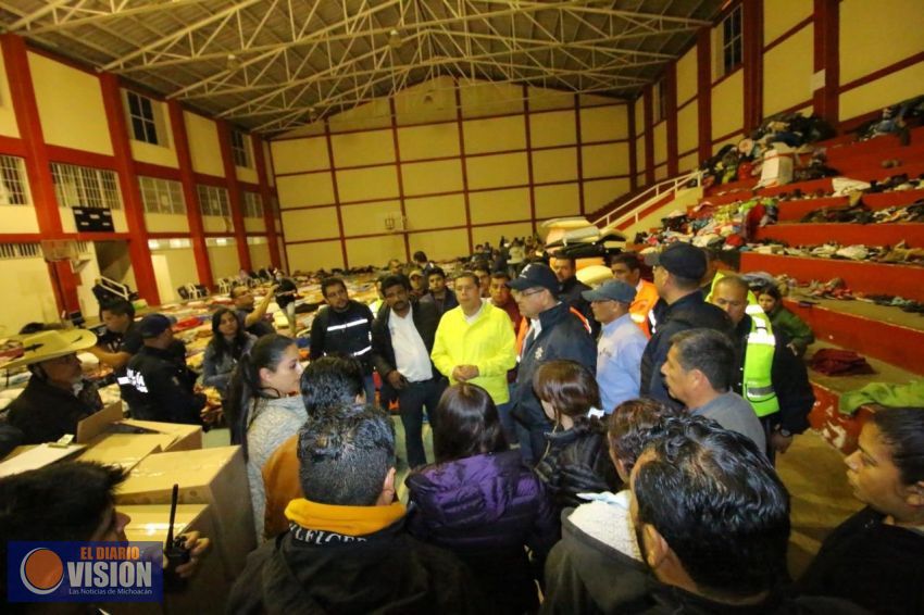 Ante contingencia en Peribán, instruye Gobernador instalar Comité de Emergencias