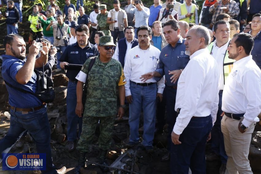 Despliega Gobierno del Estado toda su estructura para atender contingencia en Peribán