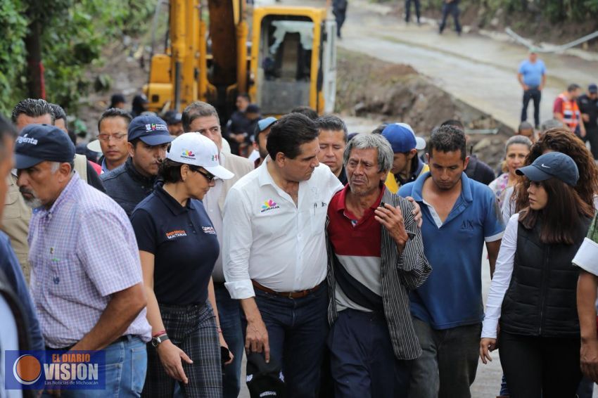 Controlada, contingencia en Peribán; Comité de Emergencias reconoce solidaridad de voluntarios