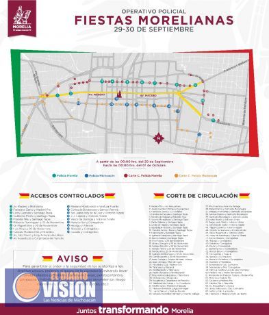 Cierres a la circulación por actividades cívicas y culturales 