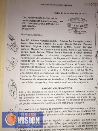 Avanza Acuerdo de Austeridad con pleno consenso de diputados de Morena