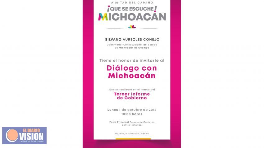Este lunes, “Diálogo con Michoacán”