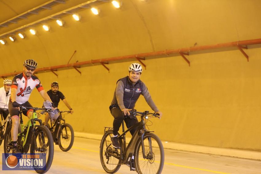 Arranca Gobernador rodada ciclista rumbo al Ramal Camelinas 