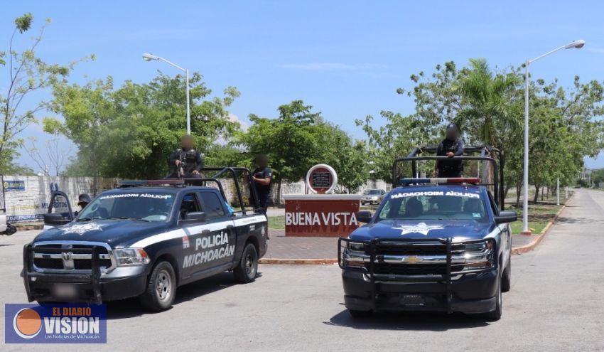 Refuerza SSP operativo de vigilancia en Buenavista