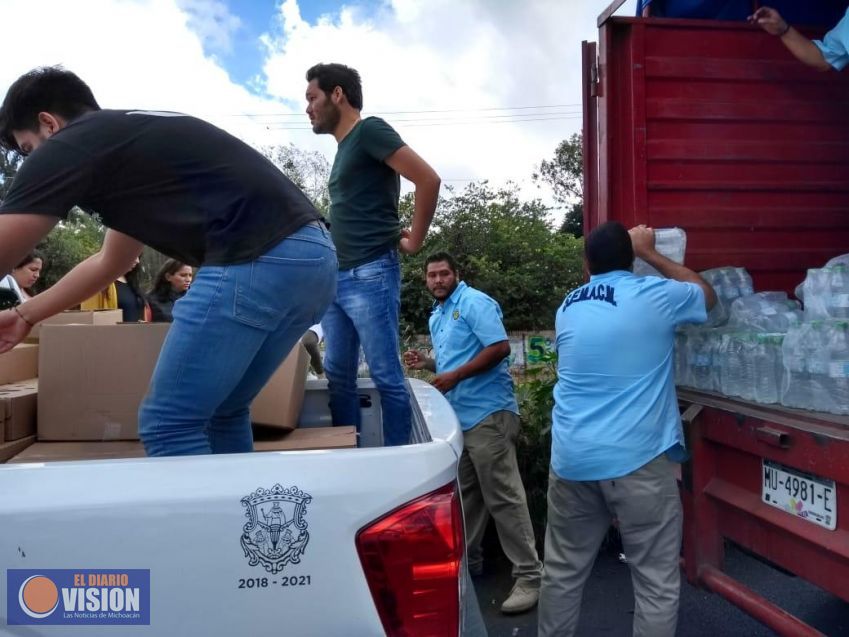 Ayuntamiento moreliano instala Centro de Acopio para damnificados por lluvia 