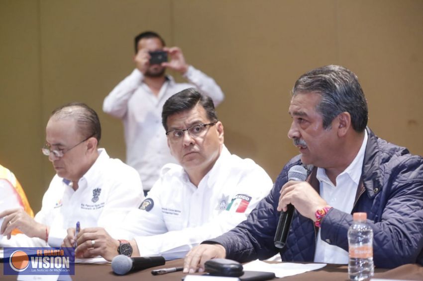 Instalan Estado y Municipio Comité de Emergencias para atender contingencia por lluvias en Morelia