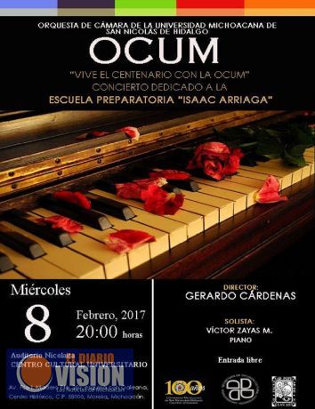 Concierto de la OCUM con percusionista y soprano, como solistas invitados