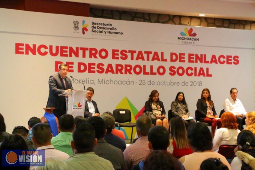 Sedesoh realiza encuentro con enlaces de Desarrollo Social  