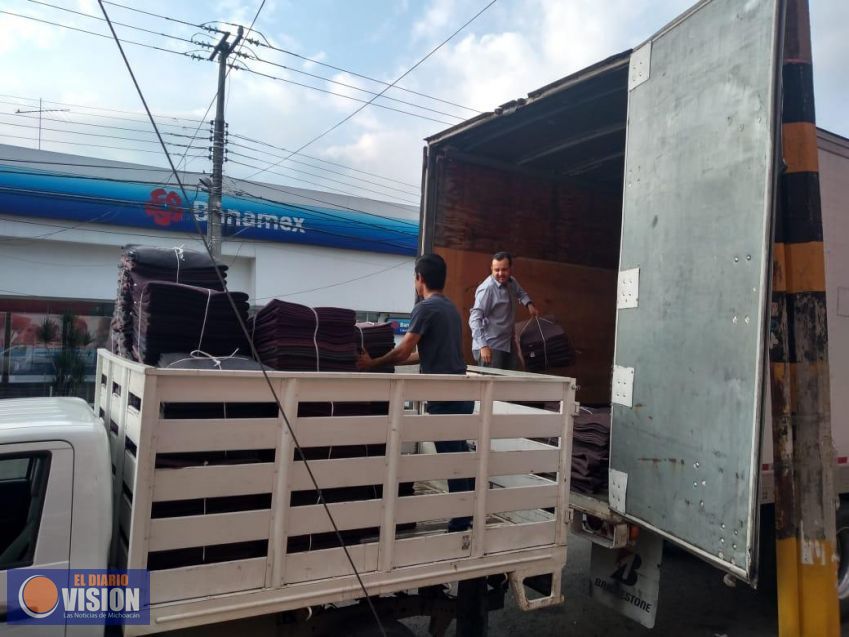 Recibe Segob apoyo para damnificados de Morelia 