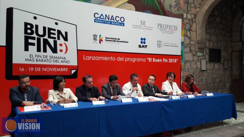 Se sumará Morelia a la Campaña “Buen Fin 2018”