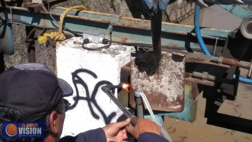 Concluyó reparación de equipo en el cárcamo Mintzita