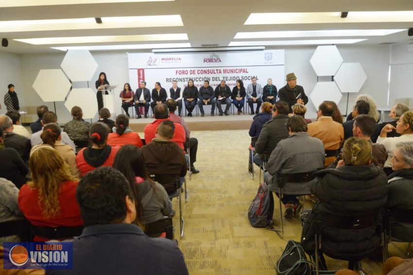 Realiza Secretaría de Desarrollo Humano Foro de Consulta  “Reconstrucción del Tejido Social”