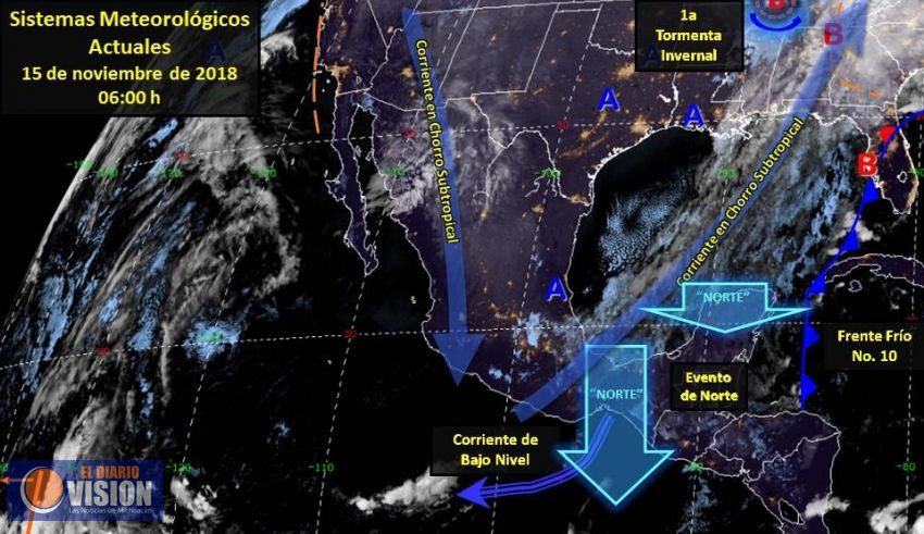 Reitera PC tomar precauciones ante bajas temperaturas 