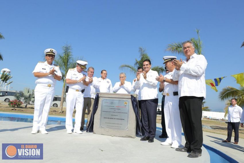 Inaugura Gobernador Estación Naval de Coahuayana; reforzará actuación de la Marina