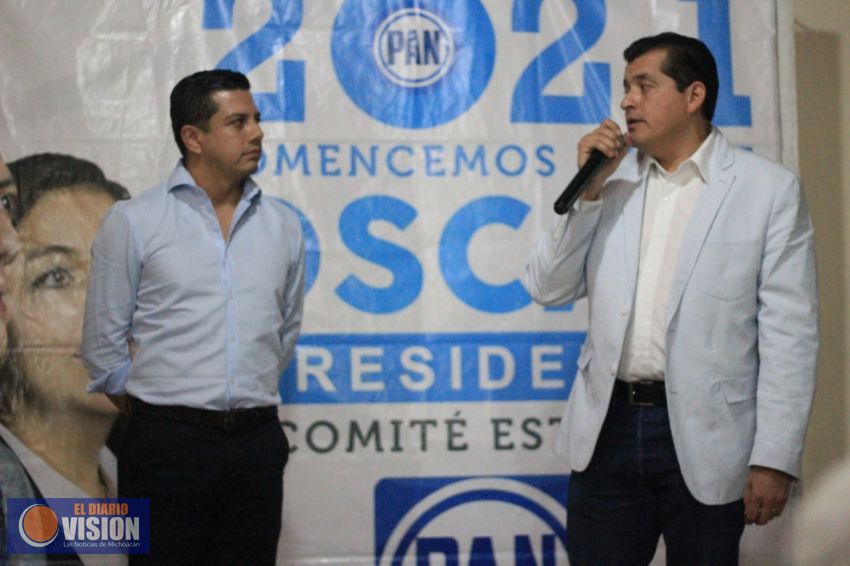 Militantes del Bajío michoacano refrendan su apoyo a Oscar Escobar 
