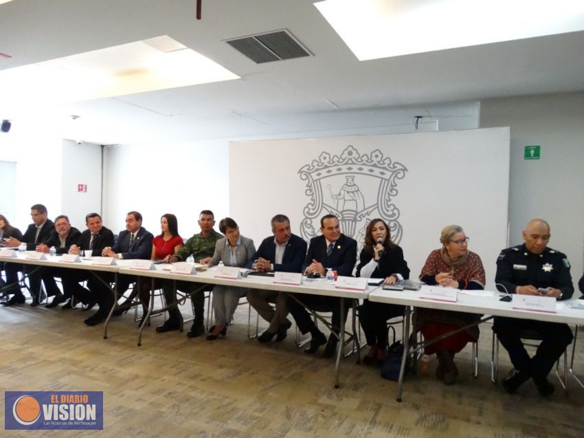 Presenta el alcalde, Raúl Morón estrategia policial con enfoque comunitario en la mesa de seguridad