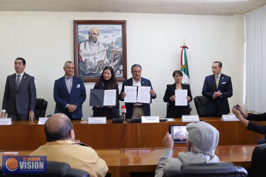 Ayuntamiento de Morelia y Coparmex firman convenio de colaboración