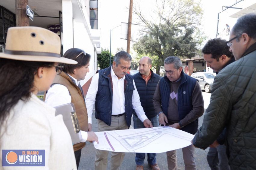 Realiza Raúl Morón supervisión de obras en el Centro Histórico 