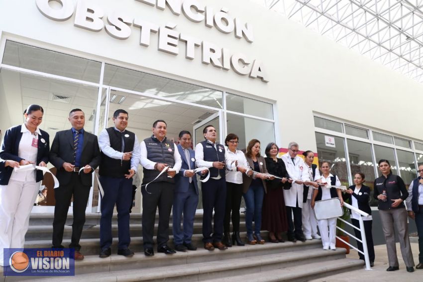 Inaugura Gobernador nueva y moderna Área Materna-Infantil en Hospital de Uruapan