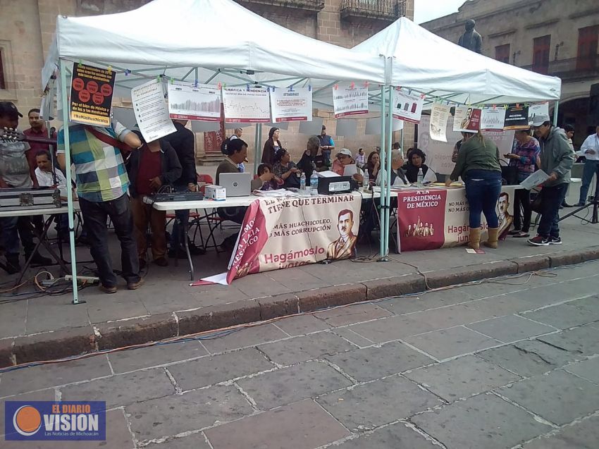 Integrantes de Morena informarán sobre el huachicoleo en plazas públicas