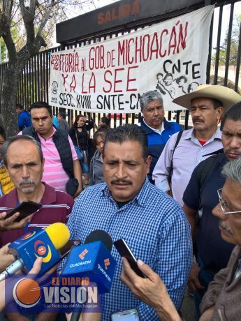 Gobierno del Estado no muestra voluntad para resolver demandas de la CNTE.