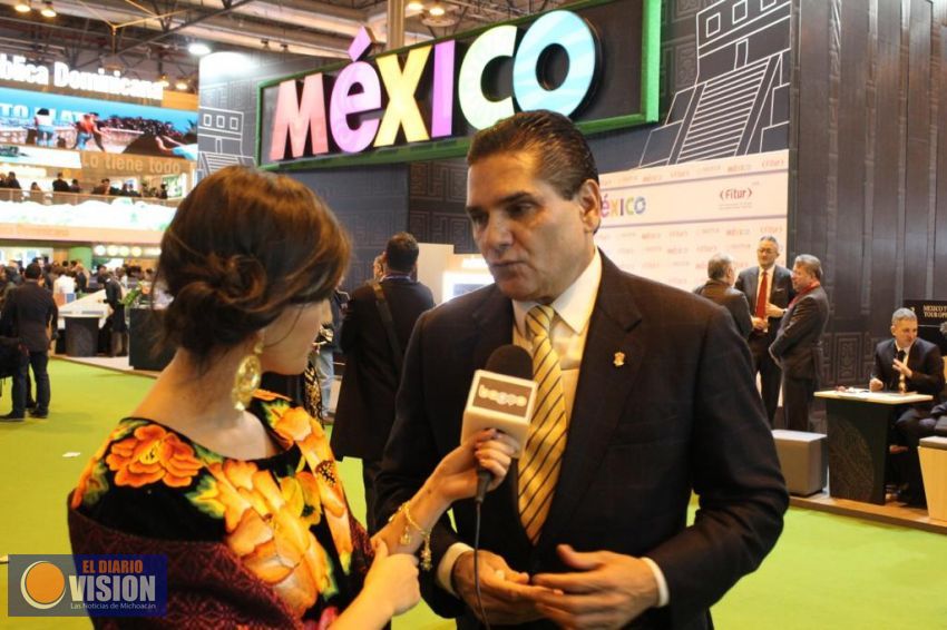 Inaugura Silvano Aureoles pabellón de México en Fitur 2019