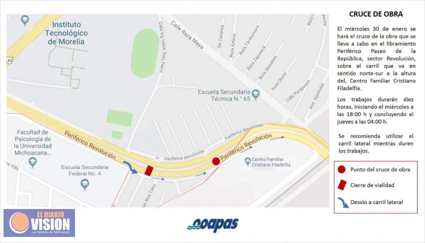 Ooapas continúa obras para optimizar servicio de agua 