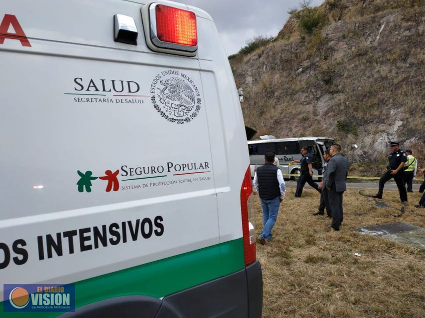 Atiende SSM a lesionados en accidente de autobús