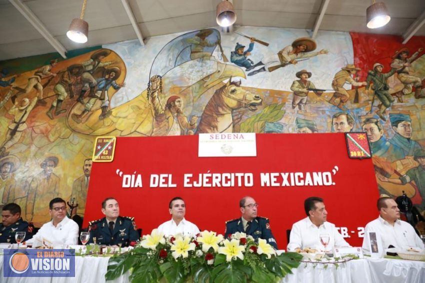 Reconoce Gobernador aportación de Ejército Mexicano en la estabilidad de Michoacán