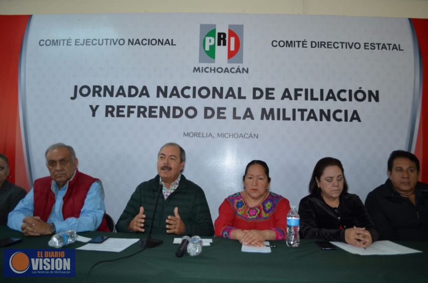 Avanza el proceso de afiliación y refrendo de militantes priistas