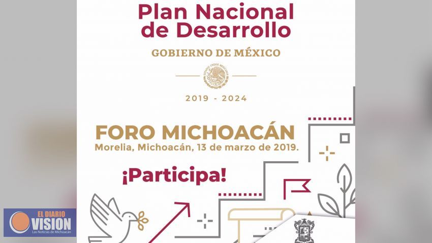 Nueva fecha para el Foro Estatal del Plan Nacional de Desarrollo