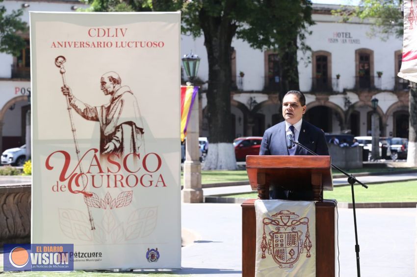 Con solidaridad y hospitalidad michoacanos honran memoria de Don Vasco: Silvano Aureoles