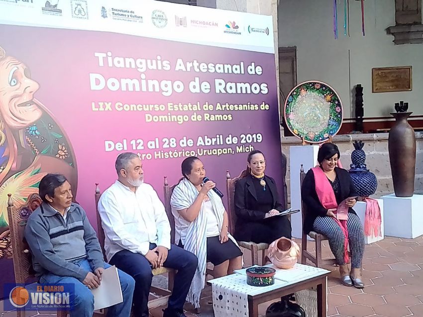 Anuncian el Tianguis Artesanal de Domingo de Ramos en Uruapan