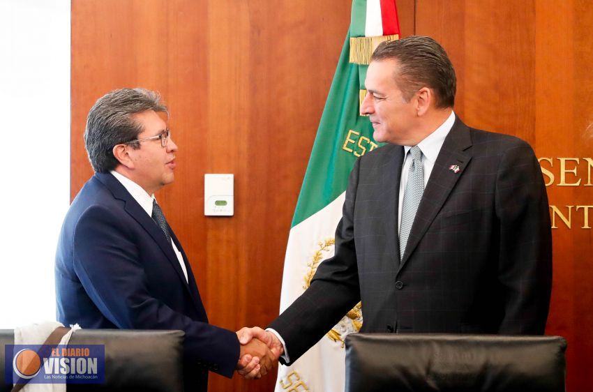 Recibe Monreal Ávila al embajador de Canadá; expone agenda y analizan temas de interés para ambos