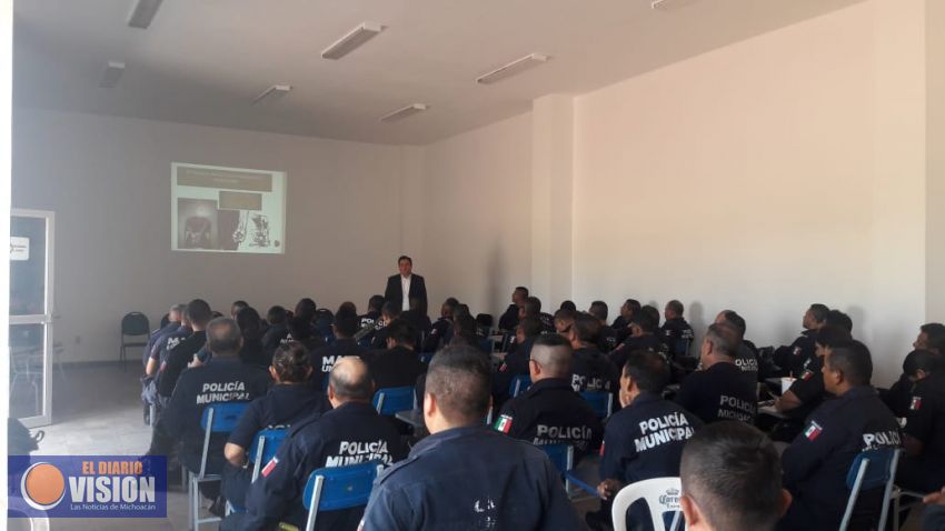 Imparte CEDH capacitación a elementos de Seguridad Pública de Zamora